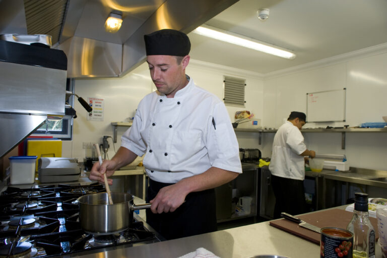 chef at derwent lodge care home kitchen