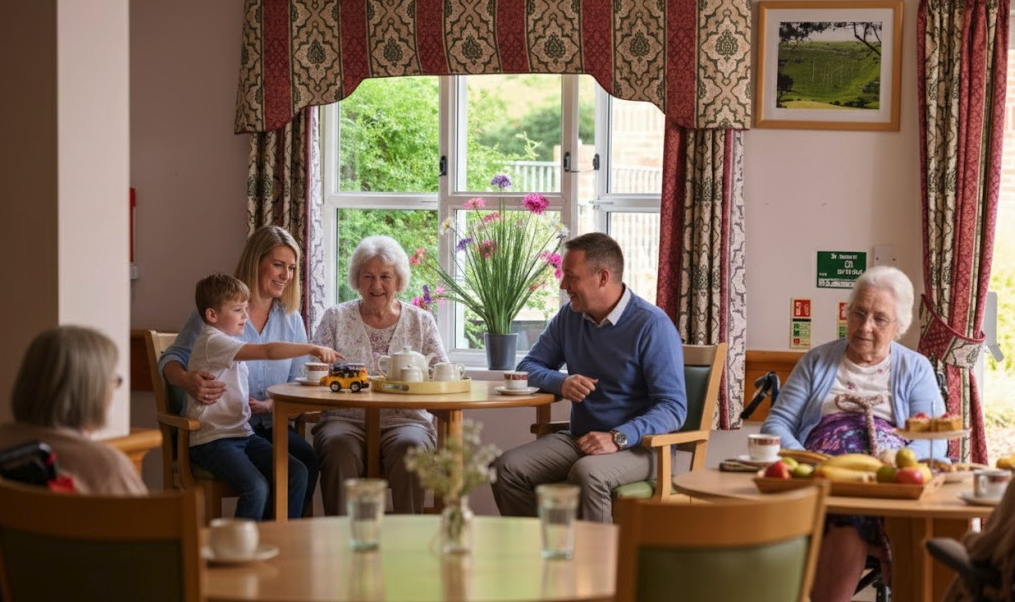 care resident with family