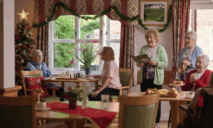 christmas at derwent lodge residents singing and playing games